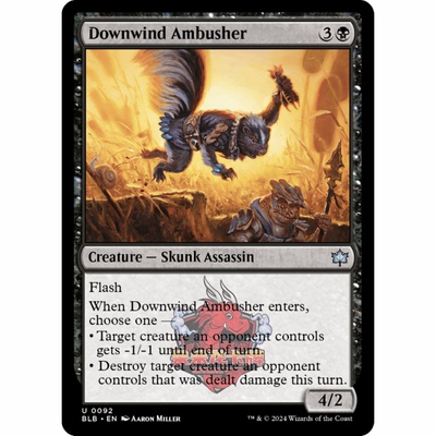 呆呆龙 万智牌 顺风伏击客 Downwind Ambusher 0092 平/闪