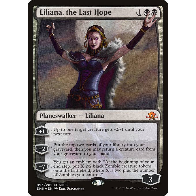 呆呆龙卡牌 万智牌 纪念闪 最终救星莉莲娜 sdcc2016 英文