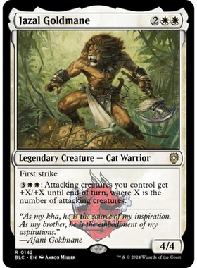 呆呆龙 万智牌 金鬃贾佐 Jazal Goldmane 142 斑隆洛指挥官 白色