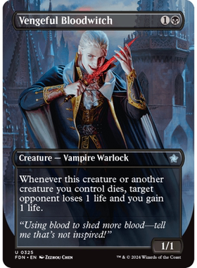 复仇血祭师 Vengeful Bloodwitch 英文 异画 平/闪 基石构筑 FDN