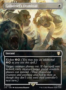万智牌 Galadriel's Dismissal 英文 魔戒节假日版 白色 金