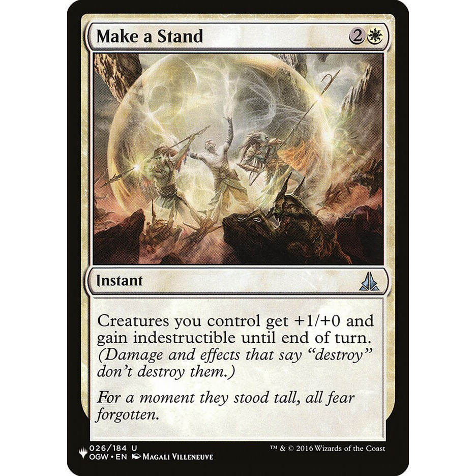 万智牌 OGW 26 make a stand 奋勇抗敌 the list