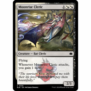 呆呆龙 万智牌 月行僧侣 Moonrise Cleric 226 平/闪