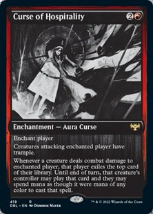 万智牌 双系列 DBL 英文 平/闪 好客咒 Curse of Hospitality