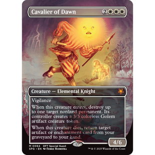 万智牌 曙光骁骑 英文 异画 特别来宾 SPG 平/闪/盒顶 白色