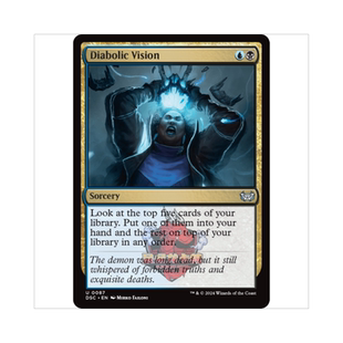 万智牌 恶魔预视 Diabolic Vision 暮悲邸:鬼屋惊魂指挥官 多色