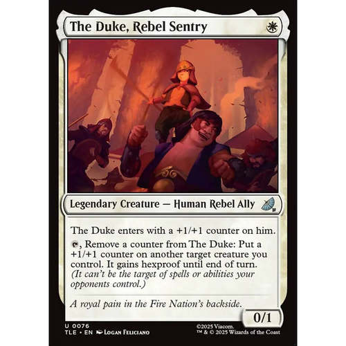 万智牌 the duke rebel sentry 反抗军哨卫公爵 TLE 闪