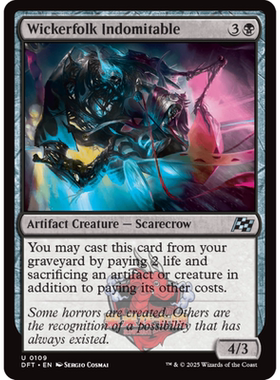 万智牌 无畏柳枝体 Wickerfolk Indomitable 英文 平/闪 乙太漂移