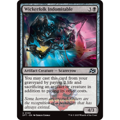 万智牌 无畏柳枝体 Wickerfolk Indomitable 英文 平/闪 乙太漂移