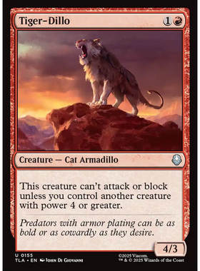 万智牌 tiger dillo 穿山虎 TLA 平/闪