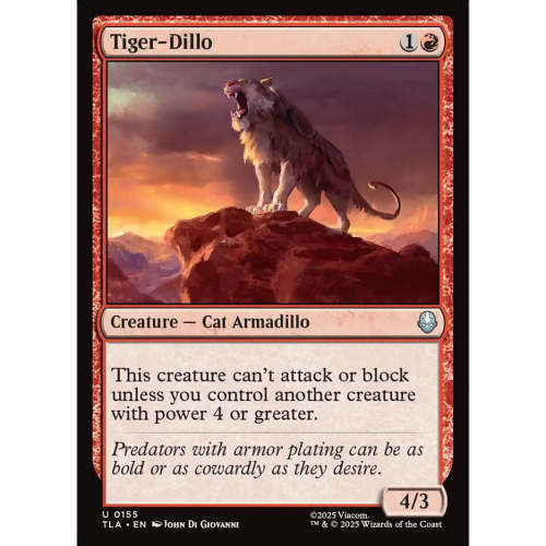 万智牌 tiger dillo 穿山虎 TLA 平/闪