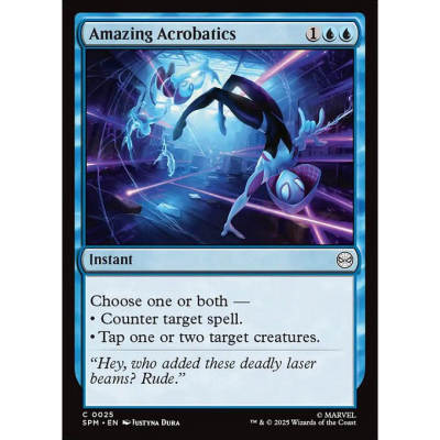 呆呆龙 万智牌 Amazing Acrobatics 惊奇身段 平/闪 SPM 蜘蛛侠