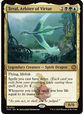 万智牌 鞑契 龙岚录 Teval, Arbiter of Virtue 定德灵龙特瓦尔