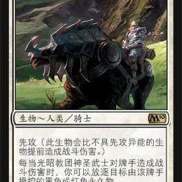 呆呆龙 万智牌 光昭教团神圣武士 简中/英文/日文 M10 白色 金