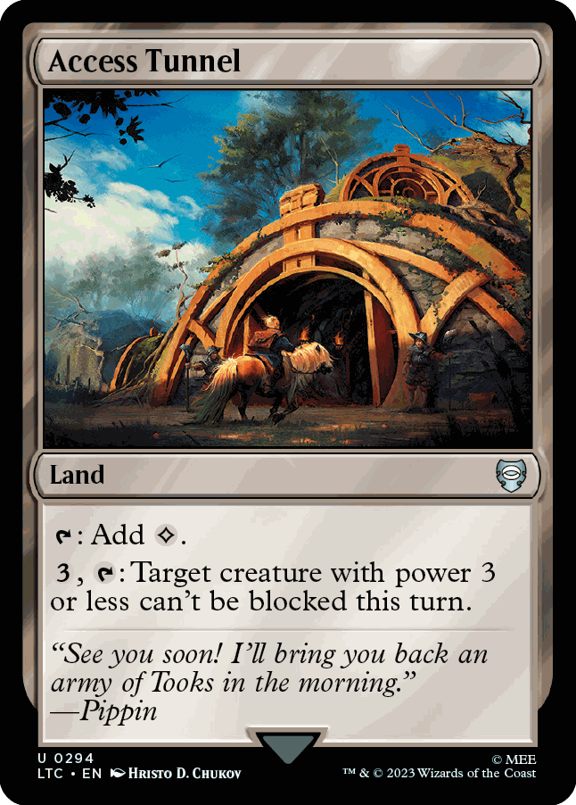 呆呆龙卡牌 万智牌 入口通道 英文 魔戒中州传说指挥官 地 银