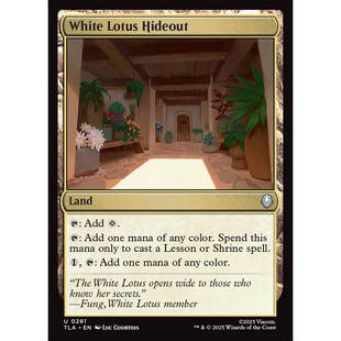 万智牌 white lotus hideout 白莲教匿所 TLA 平/闪