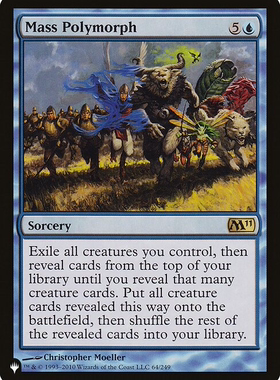 呆呆龙卡牌 万智牌 英文 the list 全面型态转变 蓝色 金