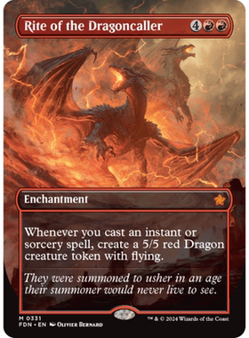 召龙仪式 Rite of the Dragoncaller 平/闪/异画 FDN 红色 秘稀