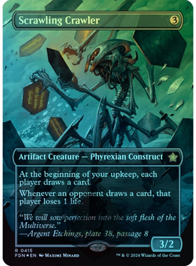 乱涂匍体 Scrawling Crawler 异画 法术力闪 基石构筑 FDN 无色