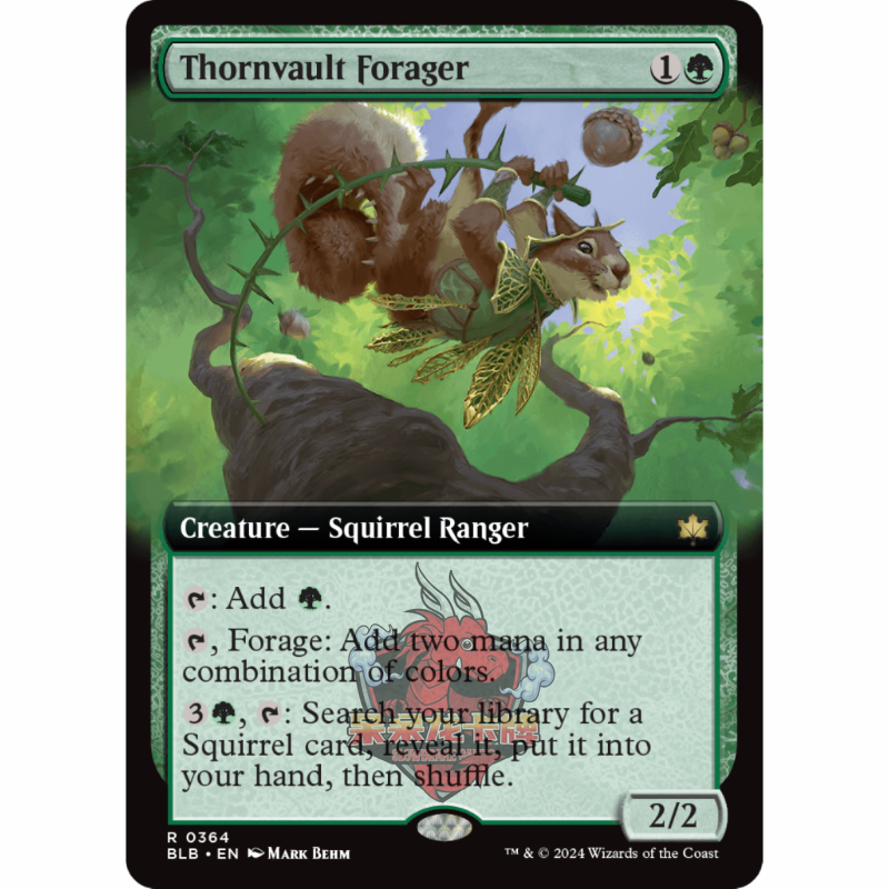 呆呆龙 万智牌 扩画 棘跃搜粮客 Thornvault Forager 0364 平/闪