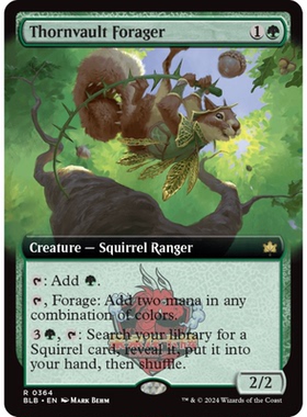 呆呆龙 万智牌 扩画 棘跃搜粮客 Thornvault Forager 0364 平/闪