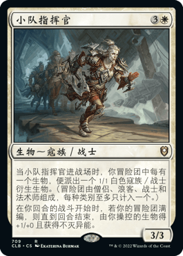 呆呆龙卡牌 万智牌 小队指挥官 简中 争战博德之门 白色 金