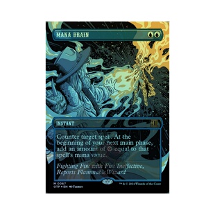 呆呆龙卡牌 万智牌 汲取魔力 指纹闪 质感闪 英文 号外新闻 蓝色