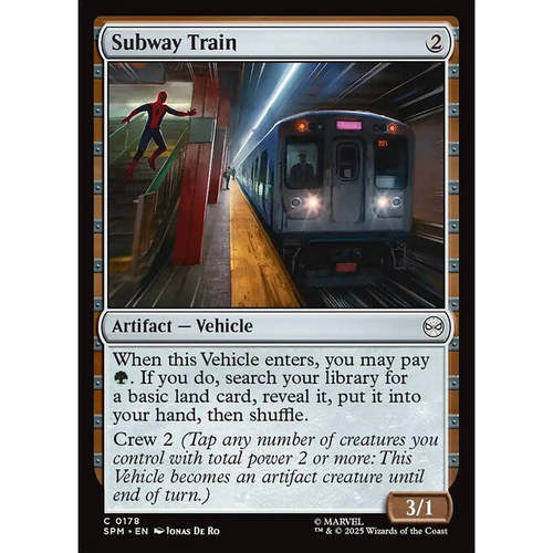 呆呆龙 万智牌 Subway Train 地铁列车 平/闪 SPM 蜘蛛侠