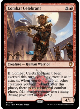 万智牌 战斗主祭 Combat Celebrant 194 斑隆洛指挥官 红色 秘稀