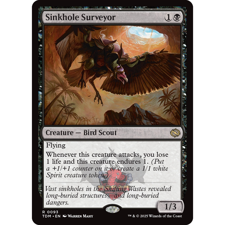 万智牌 鞑契 龙岚录 平/闪/扩画 Sinkhole Surveyor 地坑勘探员