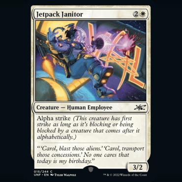 呆呆龙 万智牌 英文 鸡飞4 UNF 平/闪/银河 Jetpack Janitor