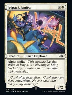 呆呆龙 万智牌 英文 鸡飞4 UNF 平/闪/银河 Jetpack Janitor