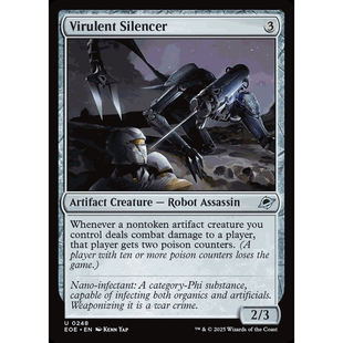 呆龙 万智牌 猛毒噤声械 Virulent Silencer 平/闪 虚空边域 EOE
