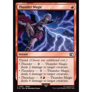 万智牌 雷魔法 Thunder Magic 平/闪/扩画/潮涌 最终幻想