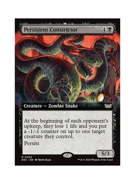 万智牌 久滞缠蟒 Persistent Constrictor 扩画 暮悲邸:鬼屋惊魂