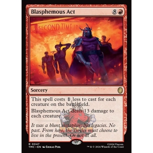万智牌 TMC 忍者神龟指挥官 Blasphemous Act 渎神行径 平/闪