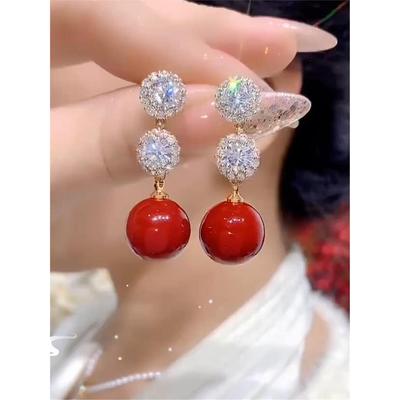 999纯银珍珠耳环高级感耳坠