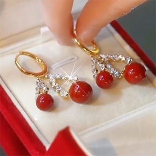 银耳环9999纯银气质轻奢珍珠耳环耳扣女2025新款潮小众设计感耳坠