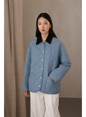FSMJ2063 汉麻女士户外休闲常规款耐磨翻领棉服
