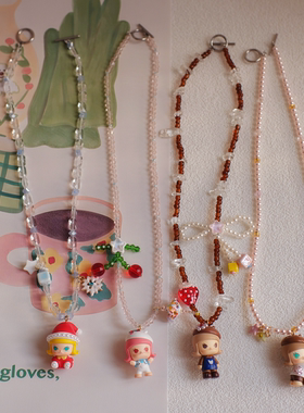 ins少女风手工趣味molly萌粒项链