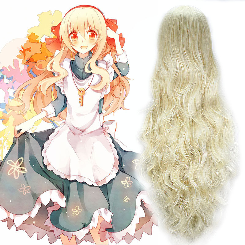 80/120cm长卷假发 目隐团阳炎计划小樱茉莉cosplay浅金色假发包邮