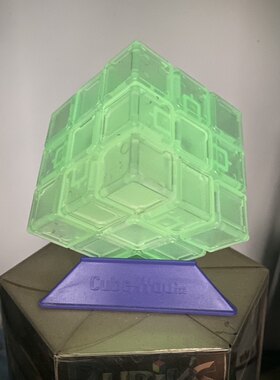 铭浩之3阶贴片魔方益智玩具绿夜光黑色体魔方