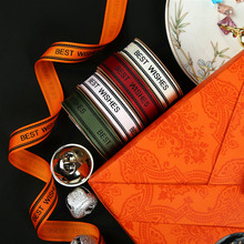 bestwishes祝福丝带礼物绑带礼品装饰带diy手工蝴蝶结蛋糕绑带