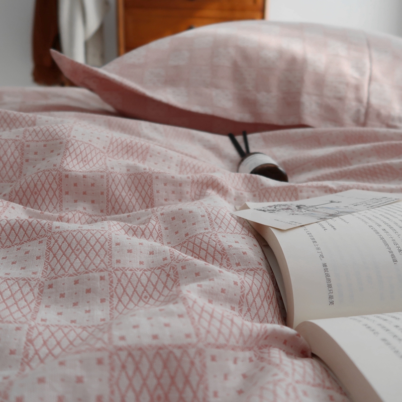 A类裸睡纯棉全棉双层纱不凉被套