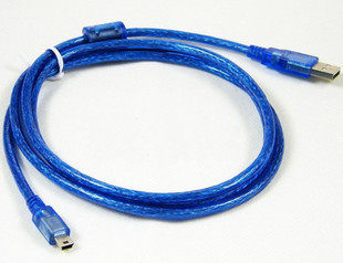 usb延长线 USB2.0线 96编USB转T型口 带磁环带网1.5米3米5米