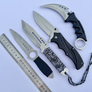 CSGO游戏周边道具未开刃不锈钢材质爪子刀M9原皮肤非涂装 cs2礼物