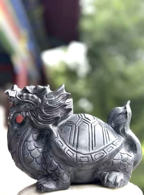 青石龙龟石雕龙头乌龟镇宅庭院