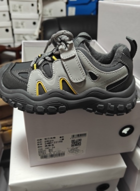 宝贝传奇童鞋2025冬季新款男女童加绒运动鞋学生防滑跑步鞋122198