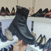 潮所爱女鞋 马丁靴女英伦风复古机车靴2510 2025冬季 加绒款