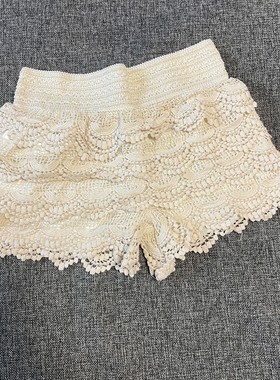 钩花镂空安全裤夏季防走光短裤女